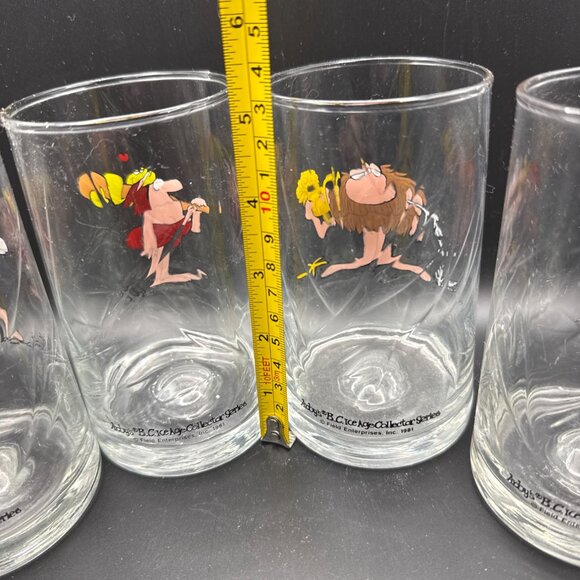4 Vintage Arby’s Issue 1981 B. C. Ice Age collector glasses 16 Ounce - Picture 4 of 5
